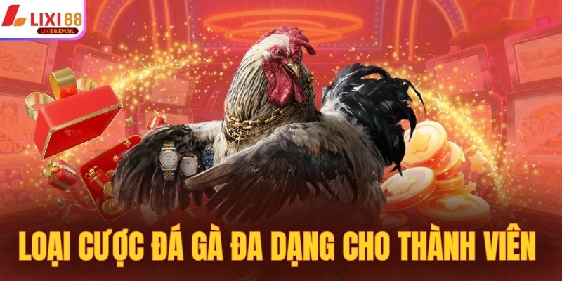 Loại cược đá gà Lixi88 đa dạng cho thành viên 